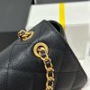 Chanel 23K litchi leather ball pattern chain backpack AS4490W1080