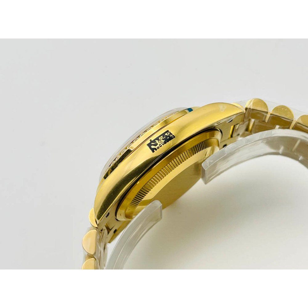 Rolex Day-Date Yellow Gold Dial All Diamond Swiss Clone 3255 Movement