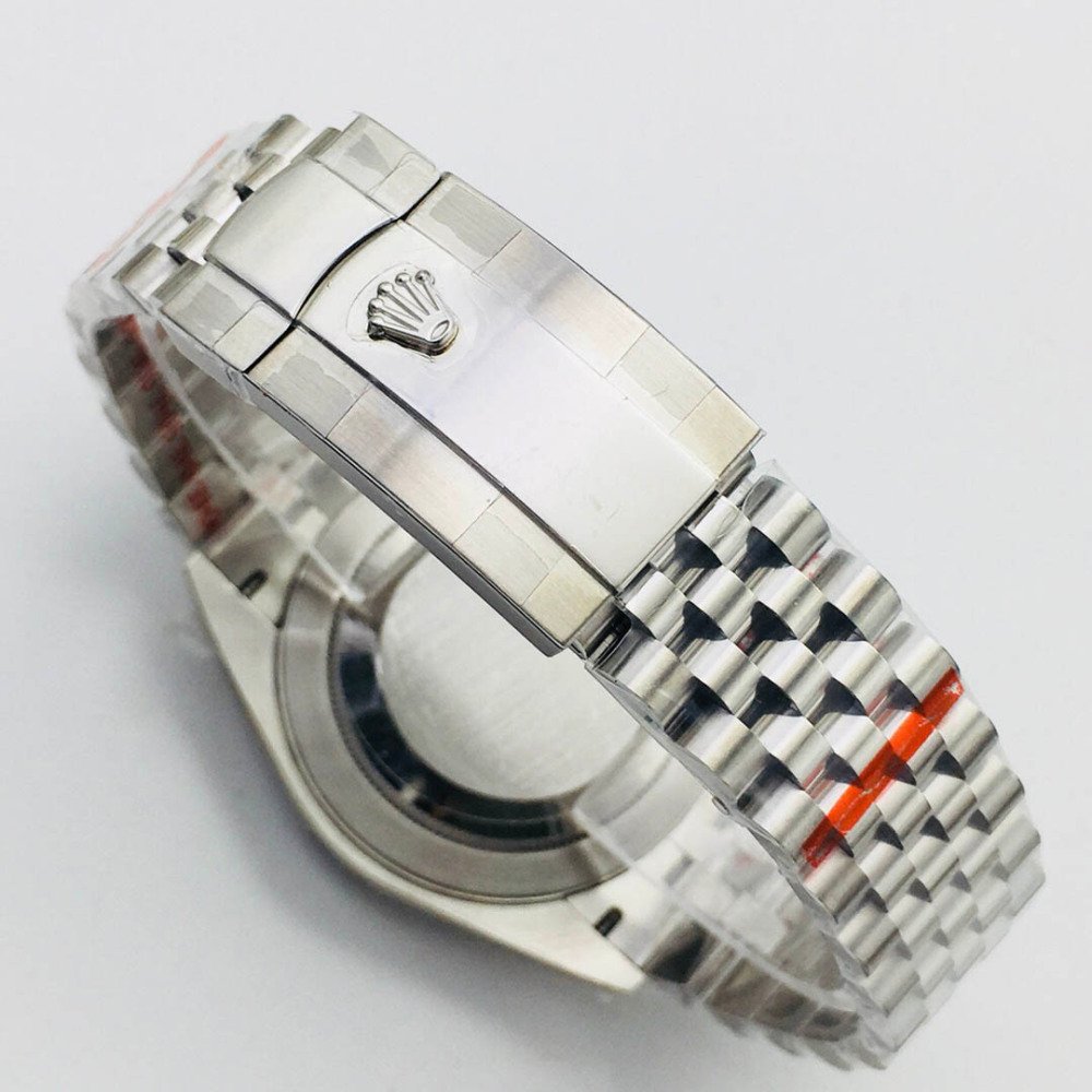 Rolex Datejust Black Dial Diamond White Gold Swiss Clone Movement