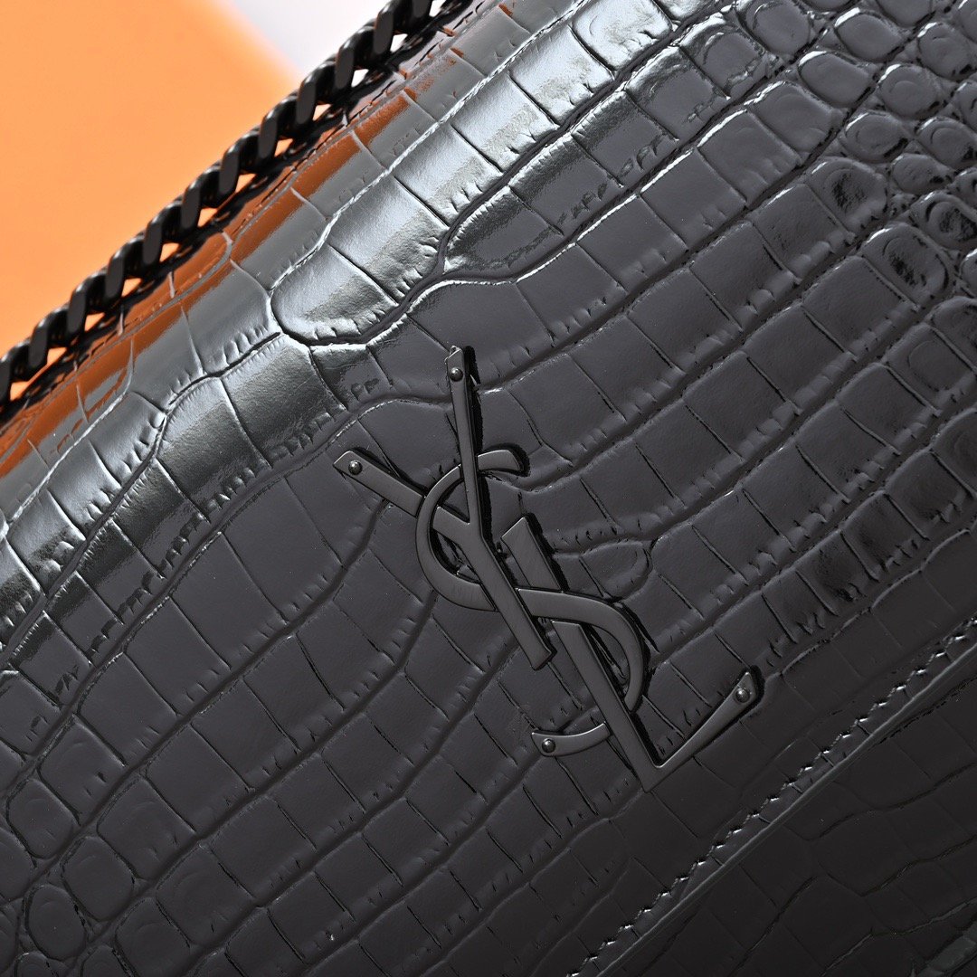 YSL Crocodile-Pattern Sunset bag