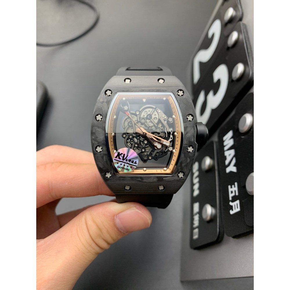 RM011-01 R Mancini Chrono Rose Gold Black Dial 7750
