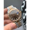 Rolex Datejust 126331 Rose Gold Chocolate Dial Diamond Gold Steel Two Tone Swiss Movement