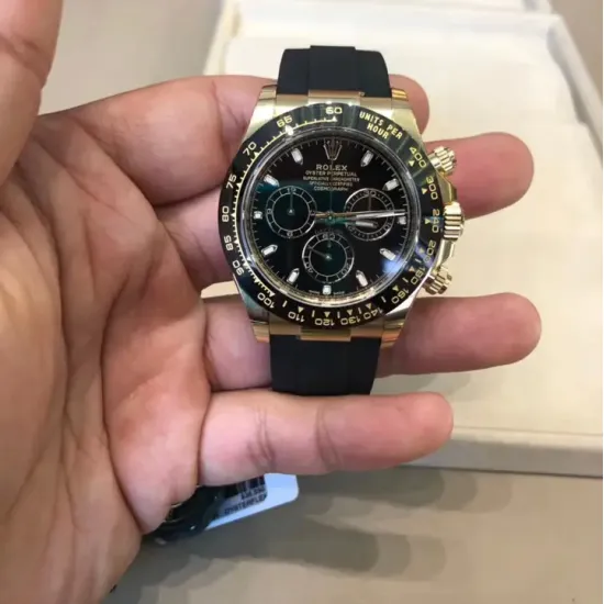 Cosmograph Daytona 18ct Yellow Gold Automatic Black Dial Men's Watch