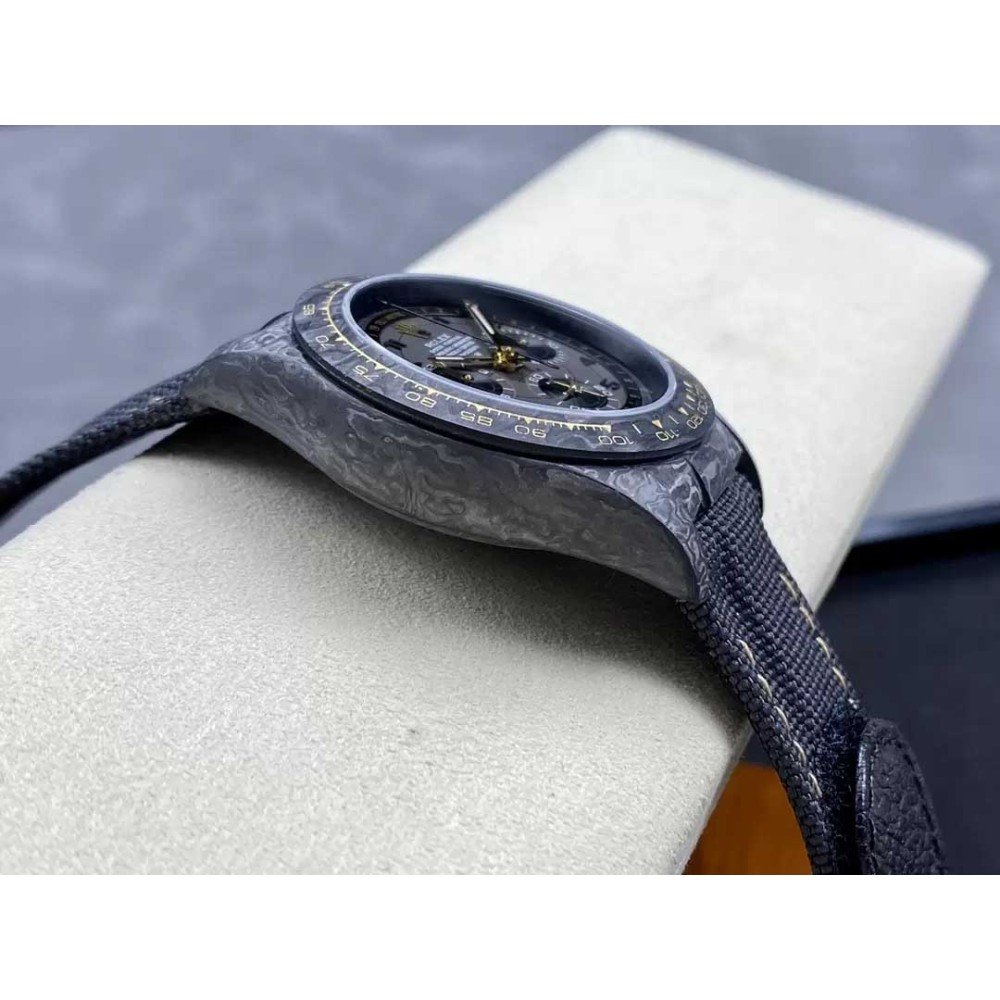 Rolex DIW Modified Datona Carbon Fiber Gray Dial Swiss 4130 Movement