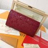 LV Diamond pattern leather embossed pochette metis handbag envelope wallet