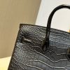 BK25 black silver matte Hermès handbag