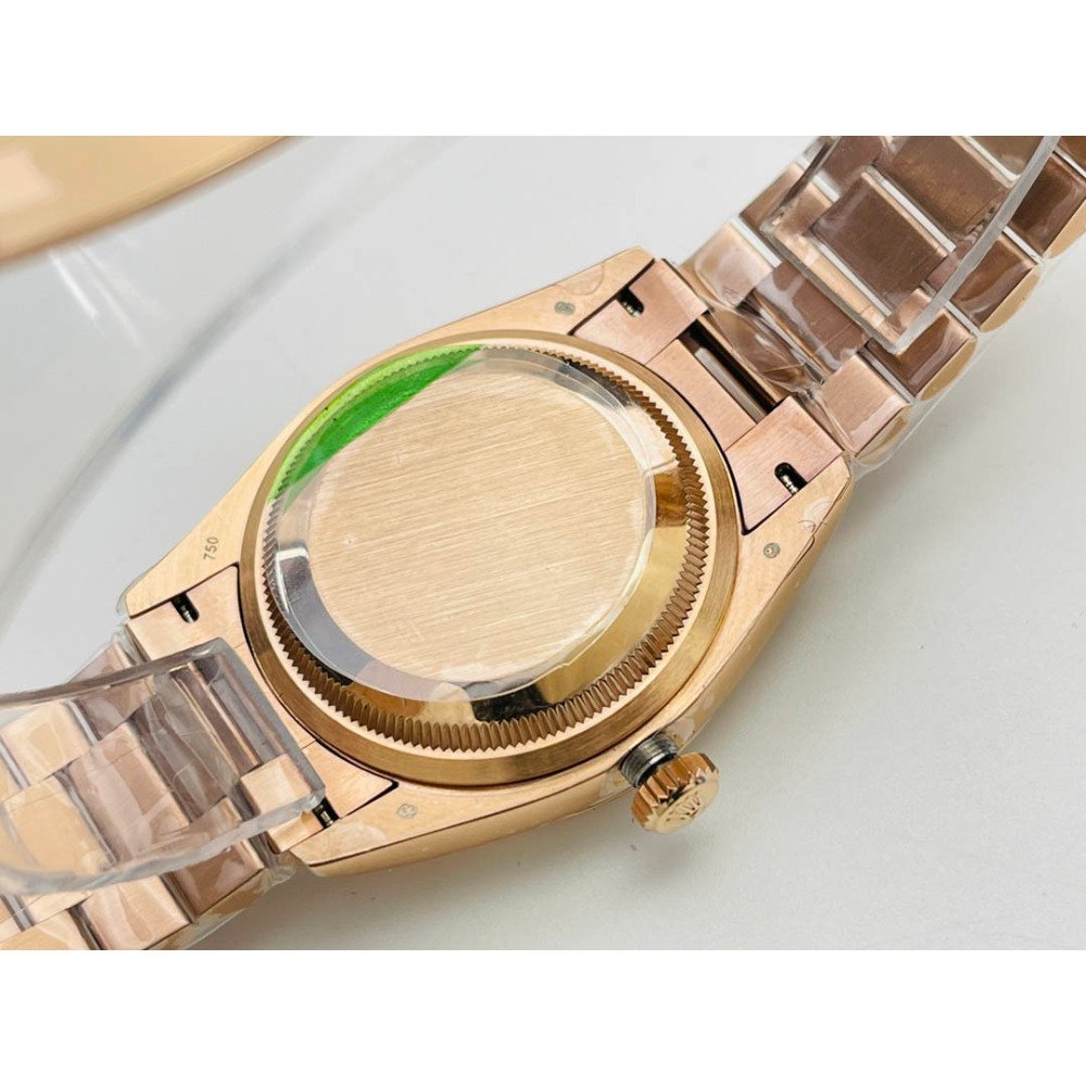 Rolex Day-Date Rose Gold Black Dial Super Clone Swiss 3255 Movement