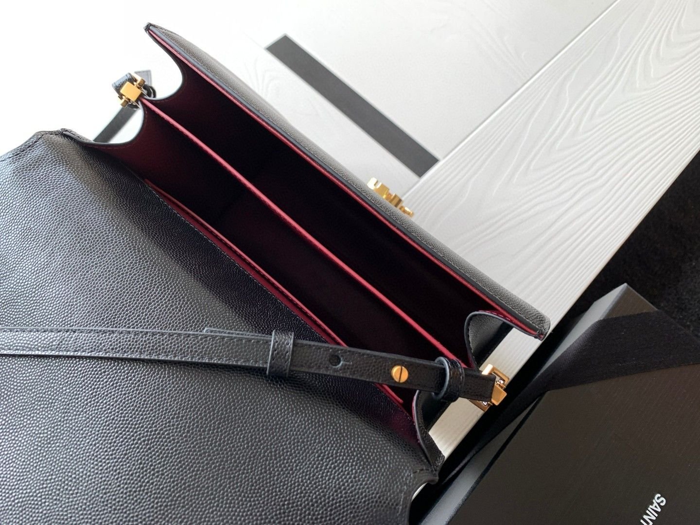 Cassandra Medium Grain-Pressed Leather Tote Bag