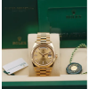 Rolex Day-Date President 40mm Yellow Gold Champagne Diamond Dial 228238-0005 Unworn