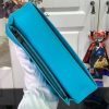 LV [brazza suit clip wallet] light blue (embossed)