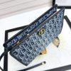 𝐃𝐢𝐨𝐫 𝐌𝐎𝐍𝐓𝐀𝐈𝐆𝐍𝐄 Clutch 30 Montaigne Denim D Lanbu D6313