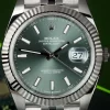 Rolex Datejust 41 Mint Green Dial Steel & White Gold m126334-0028