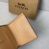 Coach September new signature logo patent leather premium leather wallet