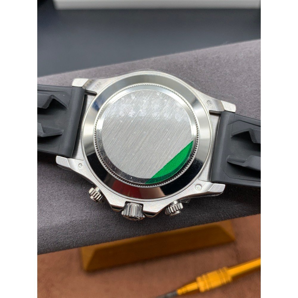 Rolex Daytona 116519LN Black Diamond Dial Rubber Strap A7750 Movement