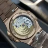 Patek Philippe Nautilus 5711/1R RG 3KF 1:1 Best Edition Brown Textured Dial on RG Bracelet A324 Super Clone V2
