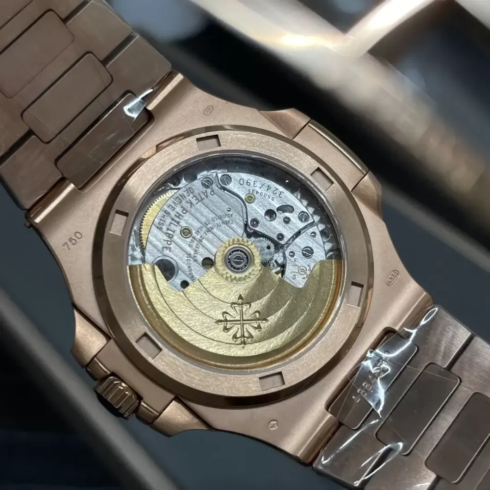 Patek Philippe Nautilus 5711/1R RG 3KF 1:1 Best Edition Brown Textured Dial on RG Bracelet A324 Super Clone V2