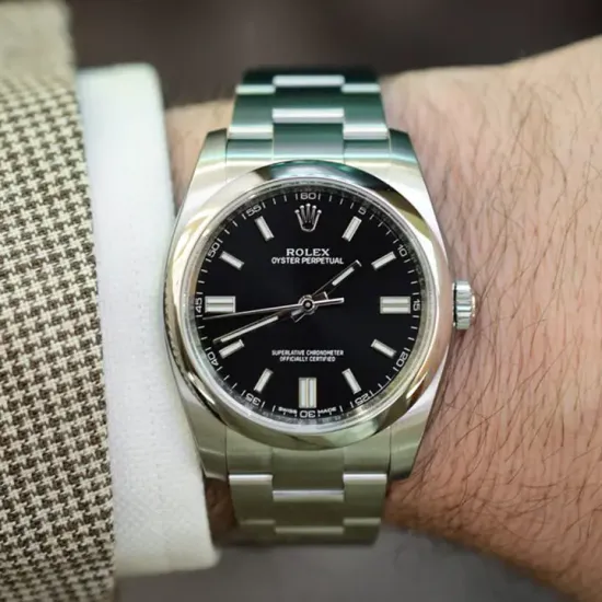 Rolex Explorer I MKII Stainless Steel Black Arabic Index 39mm 214270-0003 Unworn
