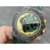 Rolex DIW Modified Datona Carbon Fiber Yellow Green Dial Swiss 4130 Movement