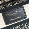 𝐃𝐢𝐨𝐫 𝐃-𝐋𝐈𝐓𝐄 handbag Black peony five-grid embroidery