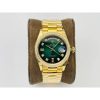 Rolex Day-Date All Gold Green Dial Diamond Bezel Swiss Clone 3255 Movement