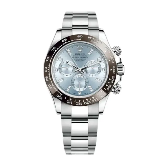 Rolex Cosmograph Daytona 40mm Platinum Ice-Blue Dial m116506-0002 Unworn