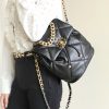 【 Original imported leather all steel 】 24C Early Spring Resort Series 19 Double backpacks come ZP AS4223w1380