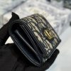 montaigne glycine wallet in blue oblique print fabric