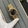 Rolex Day-Date 228238 Rose Gold Black Crystal Dial President Bracelet Swiss 3255 Movement