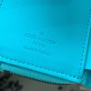 LV embossed light blue embossed wallet wallet card holder