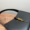 【𝑳𝑬 𝟓 𝑨 𝟕】𝙍𝙤𝙨𝙚 same style smooth plain leather 𝙃𝙊𝘽𝙊 handbag Plain leather gold/black 𝟔𝟓𝟕𝟐𝟐𝟖