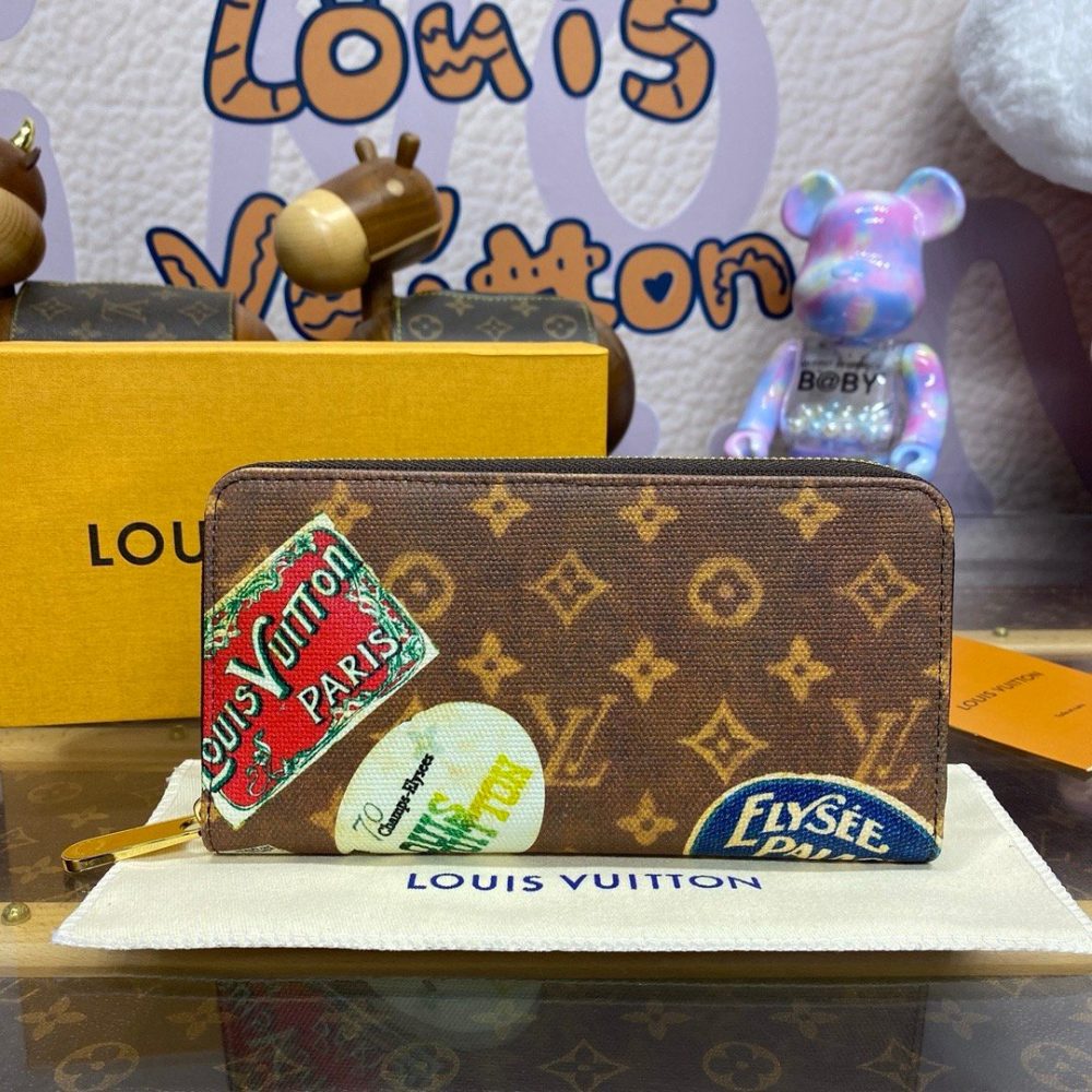 LV monogram brazza wallet in canvas