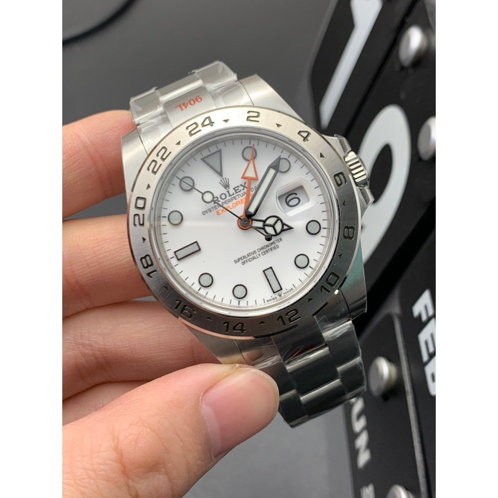 Rolex Explorer II 226570 White Dial Stainless Steel Super Clone Swiss Movement