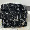 Chanel 24A 22Bag medium denim garbage bag AS3261W1080