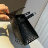 mini matte black silver Hermès handbag