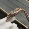 Rolex Day-Date 228235 Rose Gold Green Roman Dial President Bracelet Swiss 3255 Movement