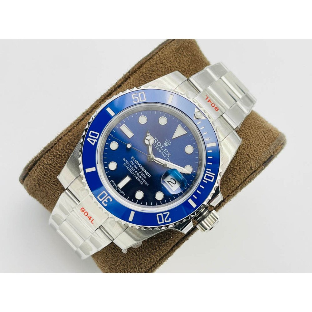Rolex Submariner Blue Dial Blue Ceramic Bezel Swiss 3135 Movement