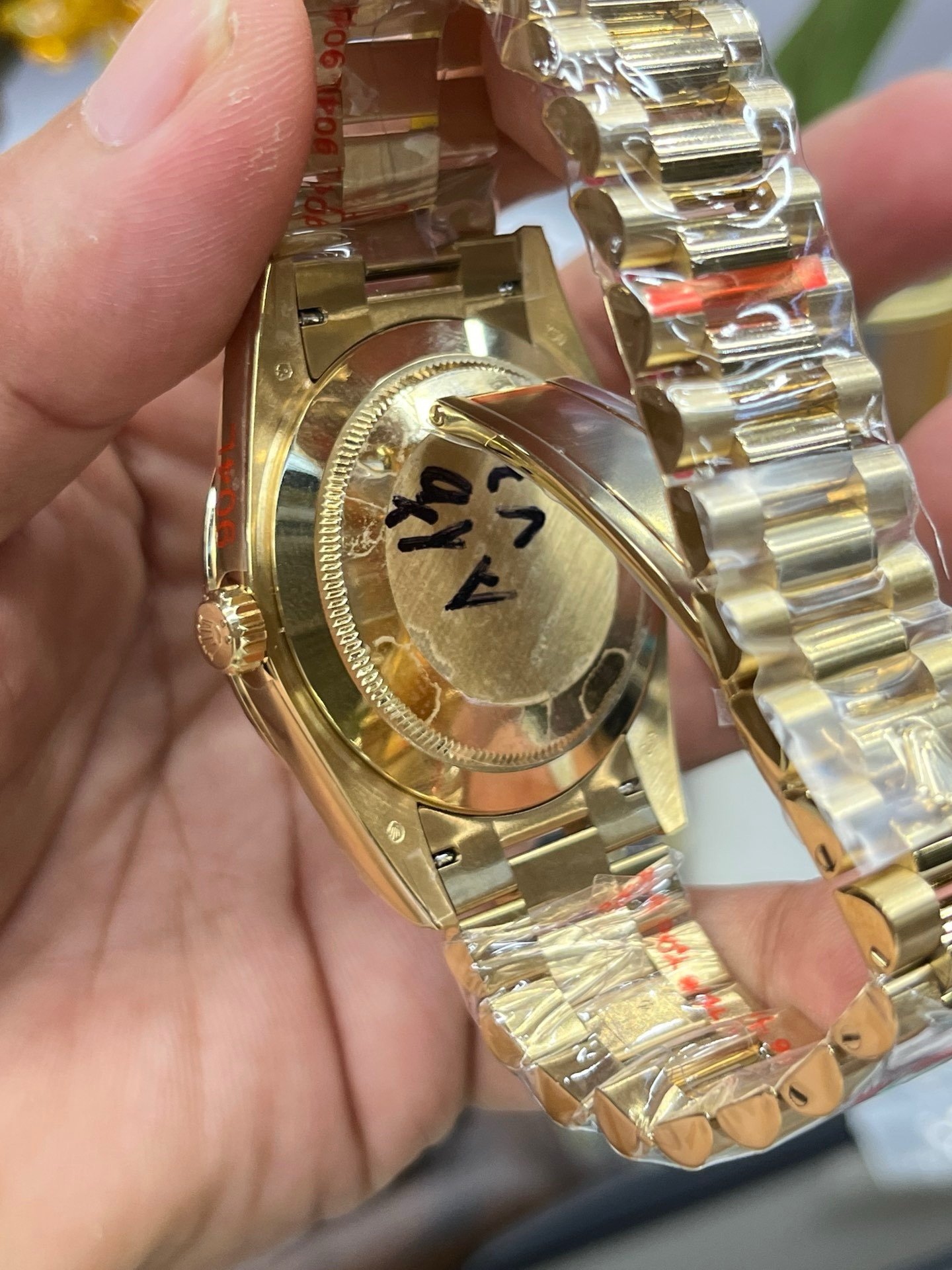 Rolex Day-Date 228238 Black Crystal Dial Yellow Gold President Bracelet Swiss 3255 Movement