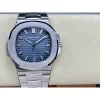 Nautilus 5811/1G 3K factory 1:1 Best Edition Blue Textured Dial on SS Bracelet A330 Super Clone