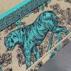 Tote tiger embroidery latest earth blue color
