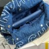 Chanel 24A 22Bag medium denim garbage bag AS3261W1080