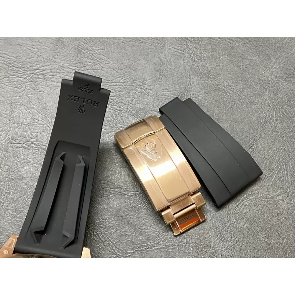 Rolex Sky-Dweller m336235-0004 rose gold and black Dial Rubber Strap 2824 Movement