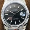Rolex Datejust Gray Dial Diamond White Gold Swiss Clone Movement