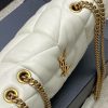 𝙇𝙤𝙪𝙇𝙤𝙪 𝙥𝙪𝙛𝙛𝙚𝙧～LOULOU PUFFER New Mini Double Chain Quilted Lambskin Bag Milk White Lambskin/Antique Gold 759337