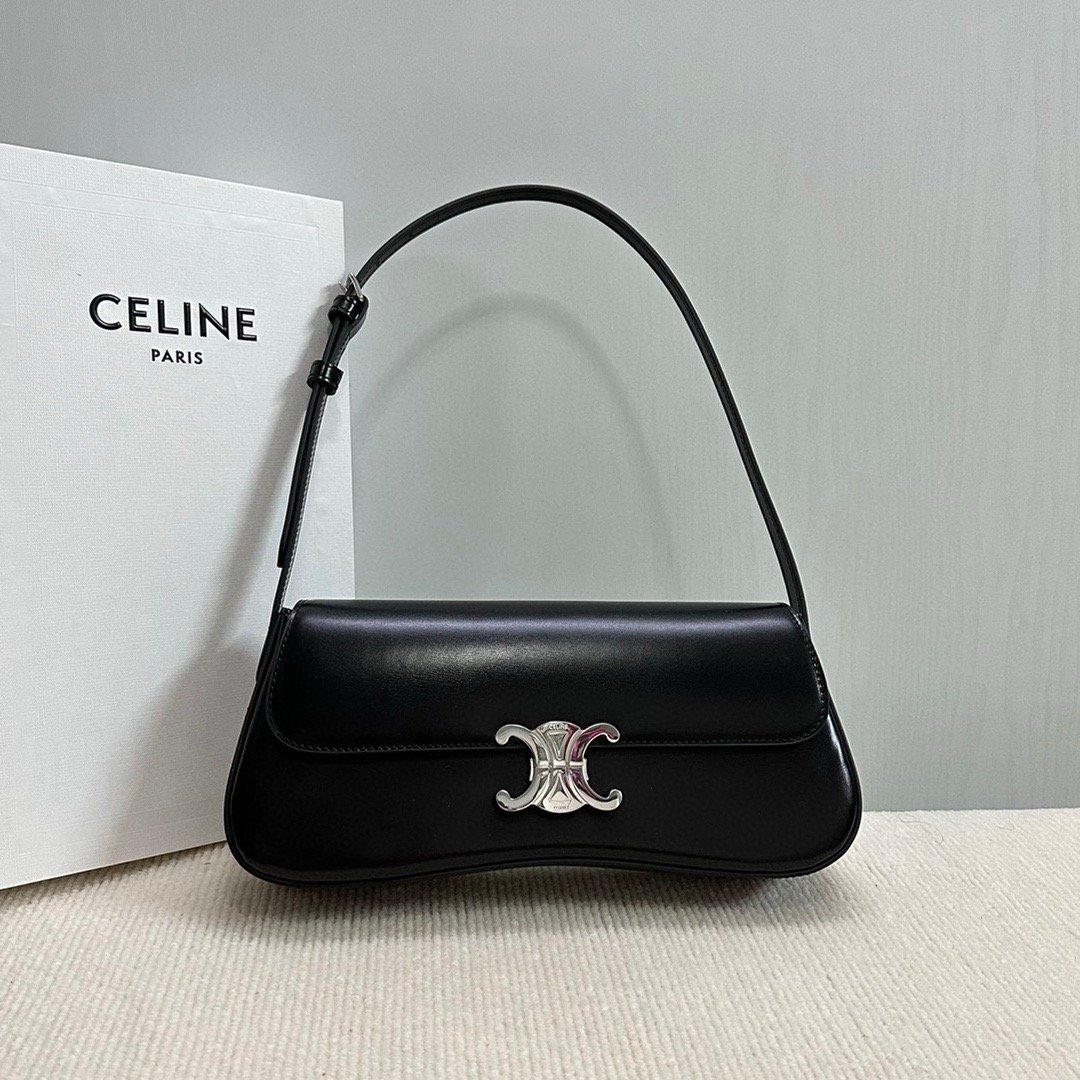 2024 CE NEW LOLA Medium Shiny Calfskin Handbag 115533