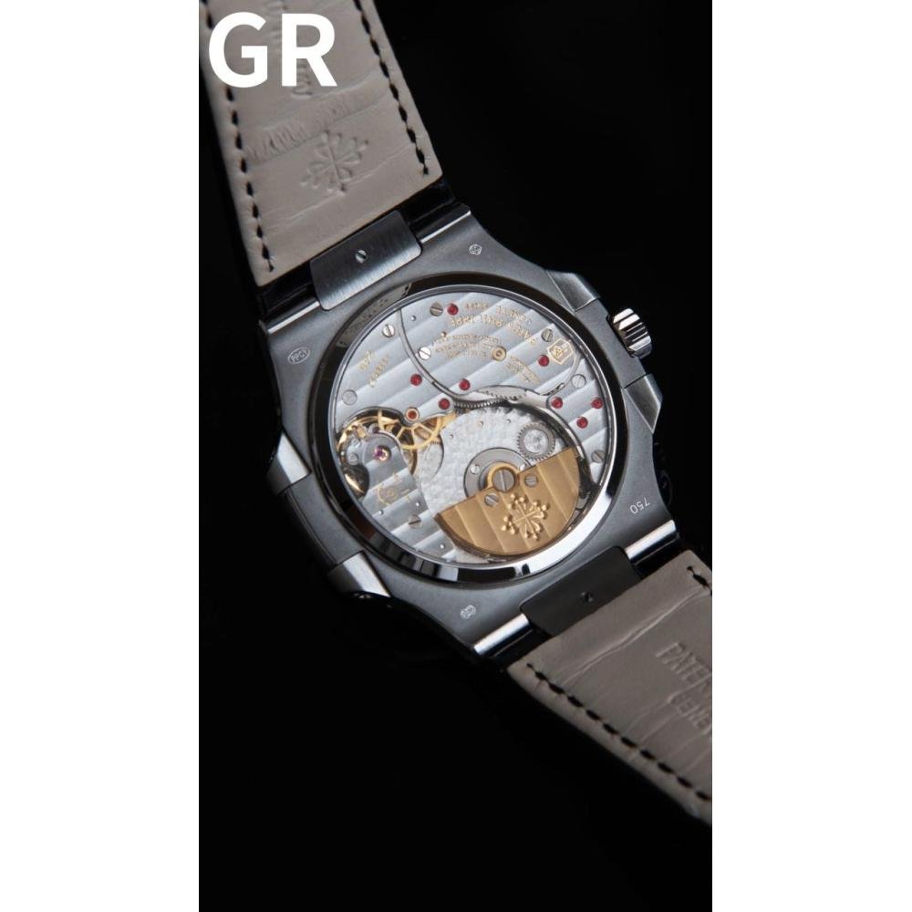PATEK PHILIPPE Nautilus 5724G-001 SS GRF 1:1 Best Edition Blue Dial on Blue Leather Strap A240