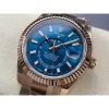 Rolex Sky-Dweller 336935 Skywalker Rose Gold And Blue Dial Steel Swiss 2824 Movement