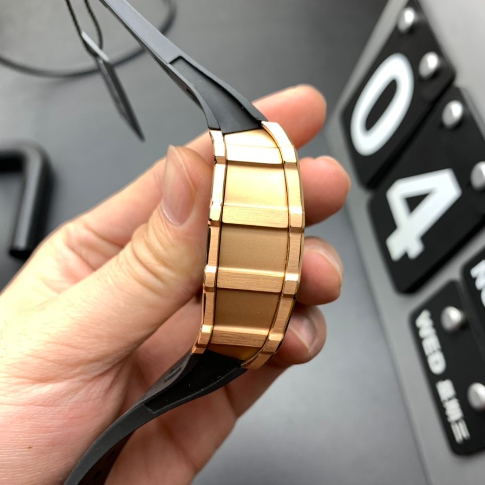 Richard Mille Rose Gold RM11-03 Men Automatic Transparent Dial