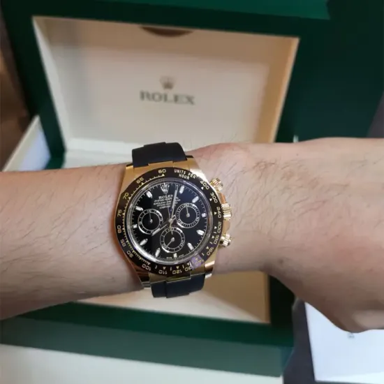 Cosmograph Daytona 18ct Yellow Gold Automatic Black Dial Men's Watch