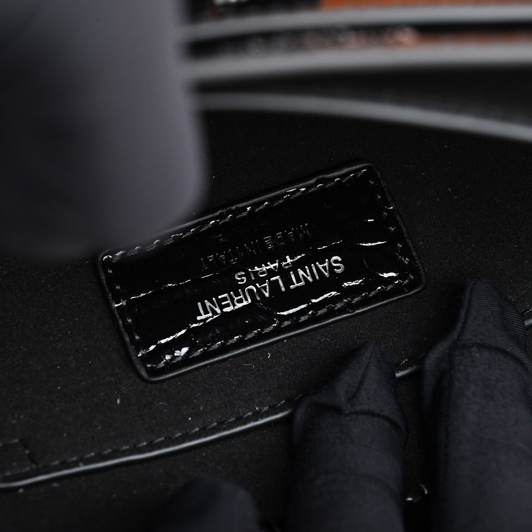 YSL Crocodile-Pattern Sunset bag