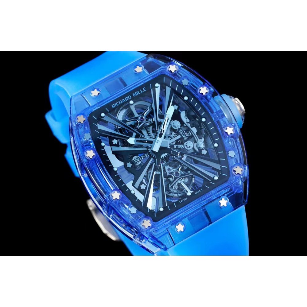 Richard Mille Blue Sapphire Turbillon RM12-01 50/42mm